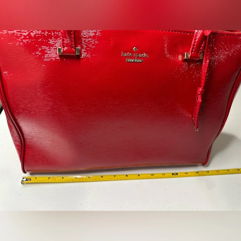 Kate Spade Patent Leather Red Shoulder Bag